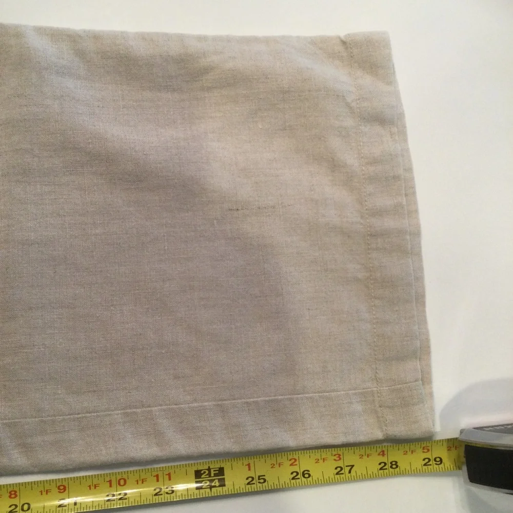 L.L.Bean Beige Wide Legged Linen Pants Size 12 - Picture 11 of 11